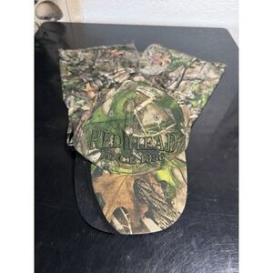 Red Head x Bass Pro Shops camo Hat cap with neck cover, strapback os #358